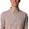 Columbia Men’s Rapid Rivers Ii Long Sleeve Shirt(Dark Mountain Everyday Gingham)