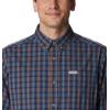 Columbia Men’s Rapid Rivers Ii Long Sleeve Shirt(Dark Mountain Multi Gingham)