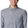 Columbia Men’s Rapid Rivers Ii Long Sleeve Shirt(Dark Mountain Oxford)