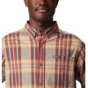 Columbia Men’s Rapid Rivers Ii Long Sleeve Shirt(Flame Orange Multi Plaid)