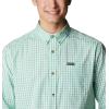 Columbia Men’s Rapid Rivers Ii Long Sleeve Shirt(Kelp Gingham)