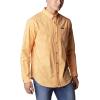 Columbia Men’s Rapid Rivers Ii Long Sleeve Shirt(Mango Gingham)