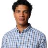 Columbia Men’s Rapid Rivers Ii Long Sleeve Shirt(Mountain Blue Everyday Gingham)