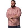 Columbia Men’s Rapid Rivers Ii Long Sleeve Shirt(Mtn Red Trail Crossing Gingham)