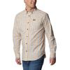 Columbia Men’s Rapid Rivers Ii Long Sleeve Shirt(Raw Honey Everyday Gingham)