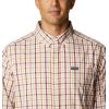 Columbia Men’s Rapid Rivers Ii Long Sleeve Shirt(Red Jasper Multi Gingham)