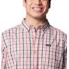 Columbia Men’s Rapid Rivers Ii Long Sleeve Shirt(Sail Red Everyday Gingham)