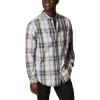 Columbia Men’s Rapid Rivers Ii Long Sleeve Shirt(Shark Multi Plaid)