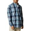 Columbia Men’s Rapid Rivers Ii Long Sleeve Shirt(Sky Blue Multi Plaid)