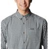 Columbia Men’s Rapid Rivers Ii Long Sleeve Shirt(Spruce Multi Gingham)