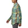 Columbia Men’s Rapid Rivers Ii Long Sleeve Shirt(Thyme Green Oversize Plaid)