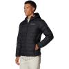 Columbia mens Delta Ridge II Down Hooded Jacket(Black)