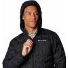 Columbia mens Delta Ridge II Down Hooded Jacket(Black)