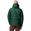 Columbia mens Delta Ridge II Down Hooded Jacket(Rain Forest)
