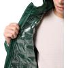 Columbia mens Delta Ridge II Down Hooded Jacket(Rain Forest)