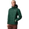 Columbia mens Delta Ridge II Down Hooded Jacket(Rain Forest)