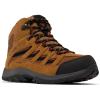 Columbia Men’s Crestwood Mid Waterproof Hiking Boots(Camel Brown/Mountain Red)