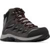 Columbia Men’s Crestwood Mid Waterproof Hiking Boots(Dark Grey/Mountain Red)
