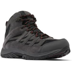 Columbia Men’s Crestwood Mid Waterproof Hiking Boots(Black/Charcoal)