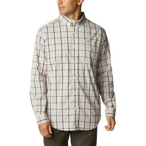 Columbia Men’s Rapid Rivers Ii Long Sleeve Shirt(Ancient Fossil Multi Gingham Black)
