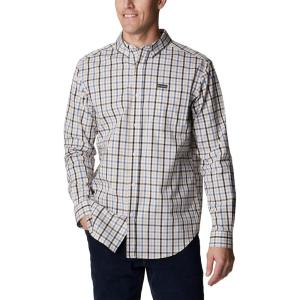 Columbia Men’s Rapid Rivers Ii Long Sleeve Shirt(Bluestone Multi Gingham)