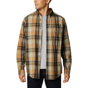 Columbia Men’s Rapid Rivers Ii Long Sleeve Shirt(Canyon Gold Multi Plaid)