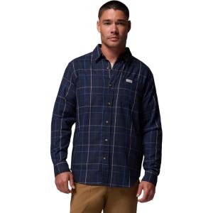 Columbia Men’s Rapid Rivers Ii Long Sleeve Shirt(Collegiate Navy Tattersall)