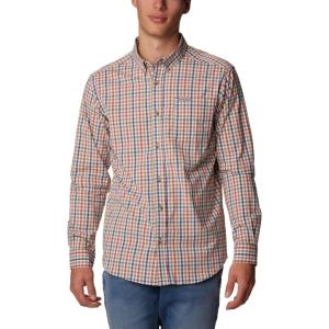 Columbia Men’s Rapid Rivers Ii Long Sleeve Shirt(Dark Mountain Everyday Gingham)