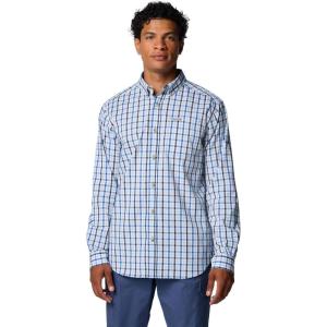 Columbia Men’s Rapid Rivers Ii Long Sleeve Shirt(Mountain Blue Everyday Gingham)