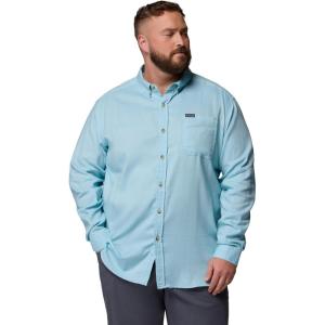 Columbia Men’s Rapid Rivers Ii Long Sleeve Shirt(Vintage Blue Oxford)