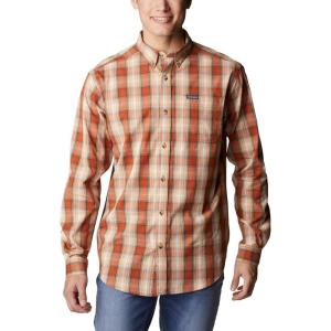 Columbia Men’s Rapid Rivers Ii Long Sleeve Shirt(Warm Copper Soft Ombre)