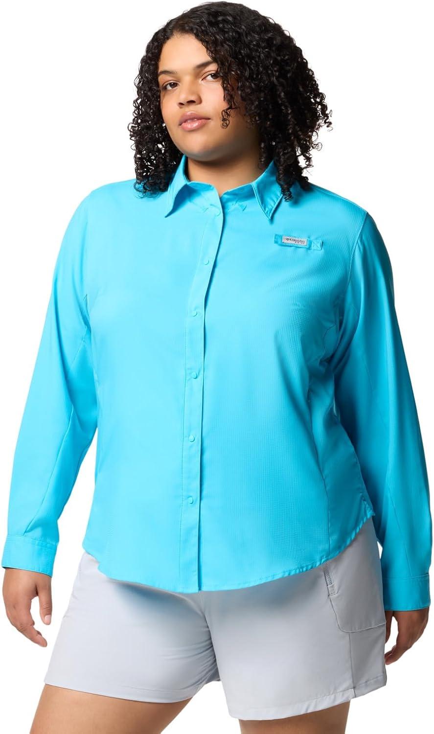 imageColumbia Sportswear Womens PlusSize Tamiami II Long Sleeve ShirtAtoll