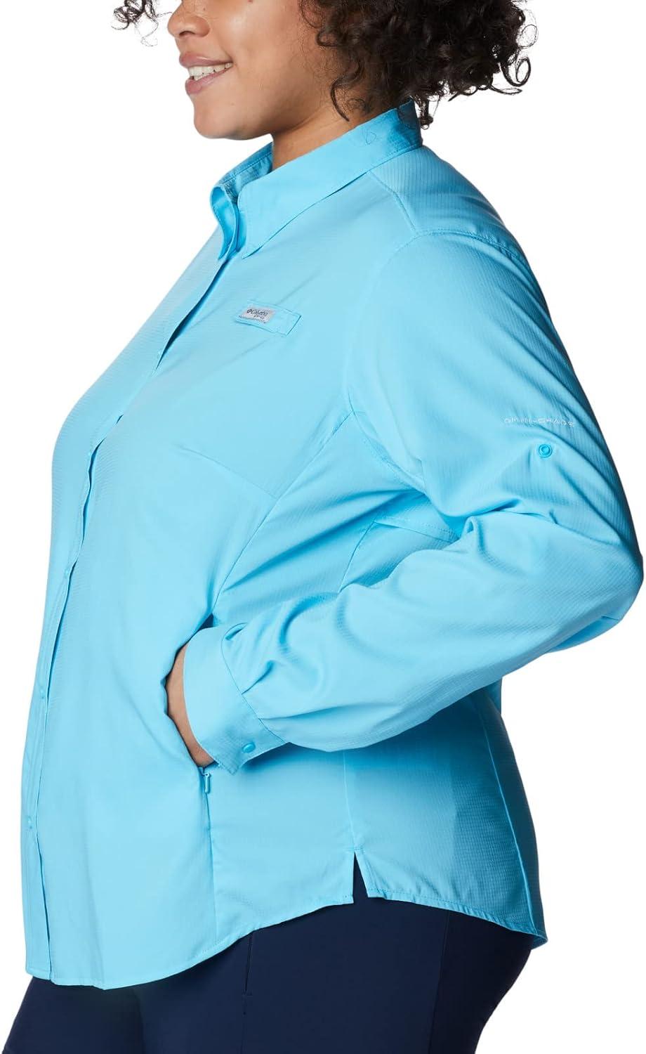 imageColumbia Sportswear Womens PlusSize Tamiami II Long Sleeve ShirtAtoll