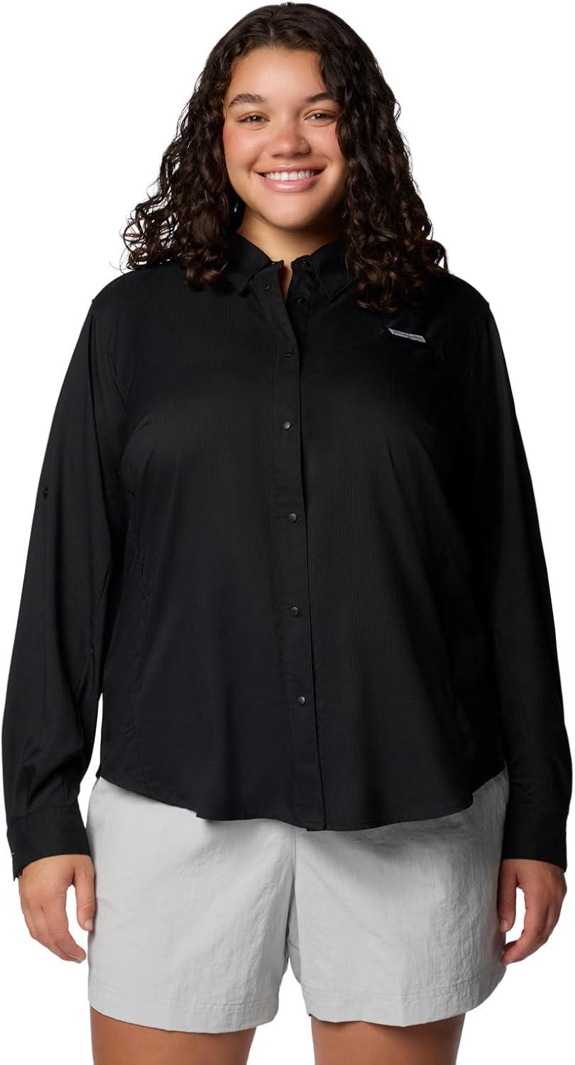 imageColumbia Sportswear Womens PlusSize Tamiami II Long Sleeve ShirtBlack