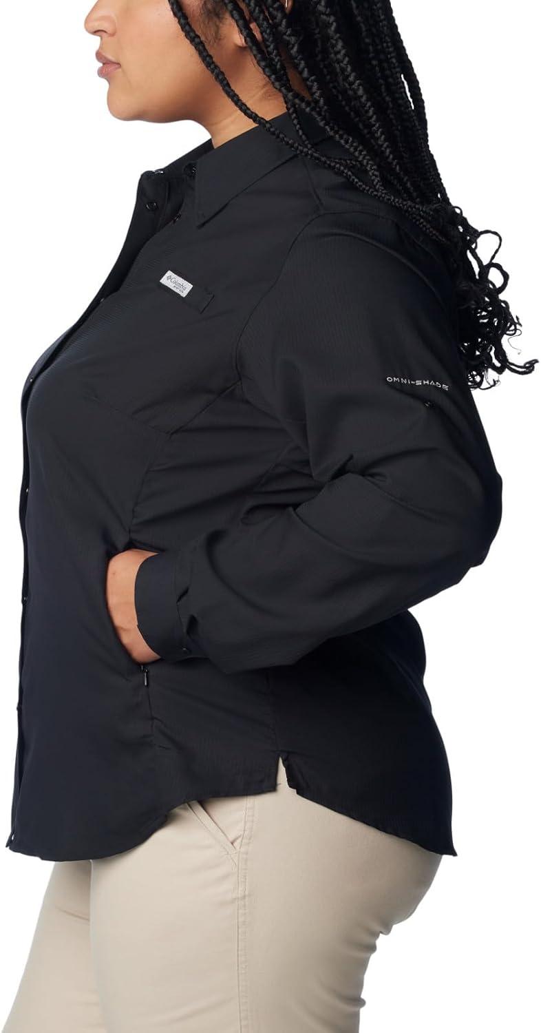 imageColumbia Sportswear Womens PlusSize Tamiami II Long Sleeve ShirtBlack