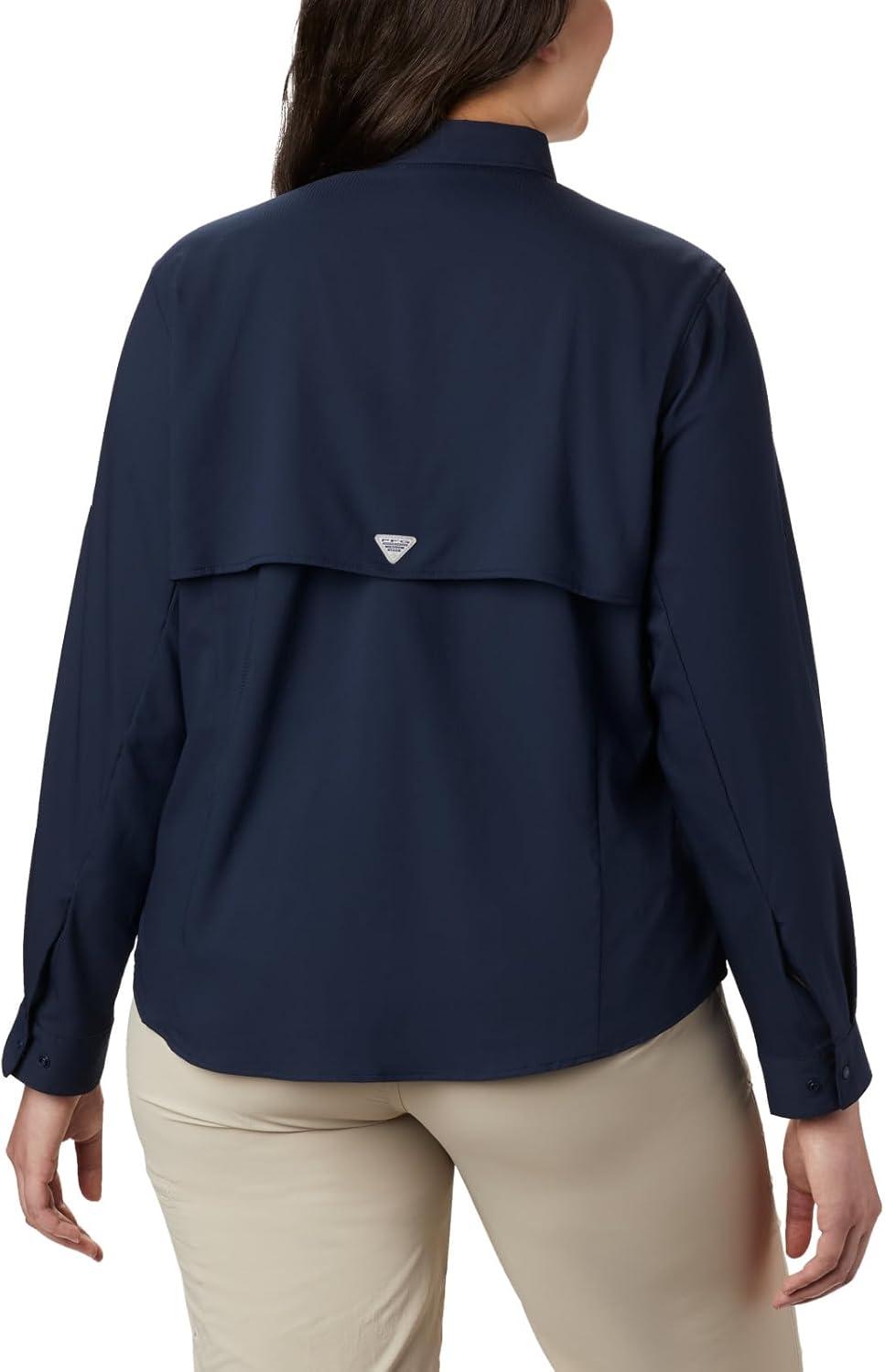 imageColumbia Sportswear Womens PlusSize Tamiami II Long Sleeve ShirtCollegiate Navy