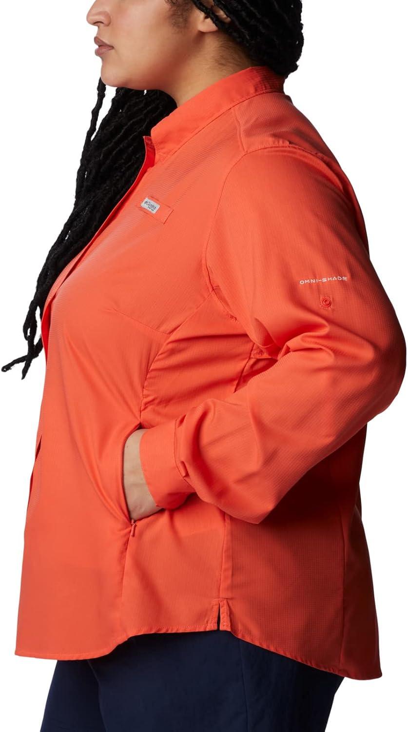 imageColumbia Sportswear Womens PlusSize Tamiami II Long Sleeve ShirtCorange
