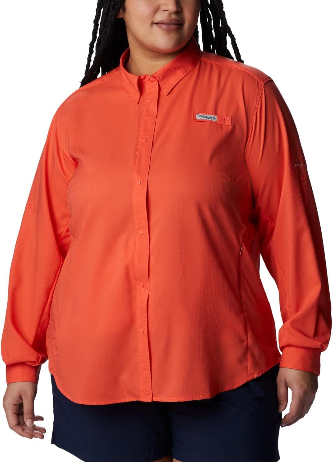 imageColumbia Sportswear Womens PlusSize Tamiami II Long Sleeve ShirtCorange