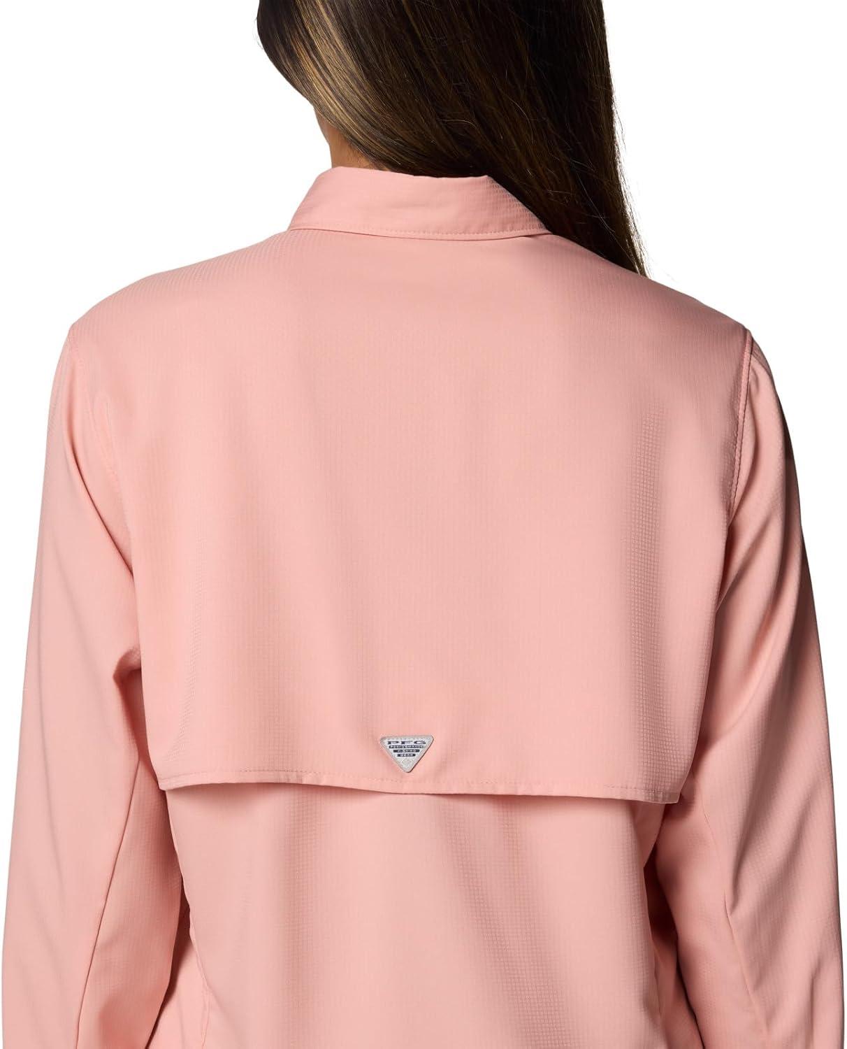 imageColumbia Sportswear Womens PlusSize Tamiami II Long Sleeve ShirtFaux Pink