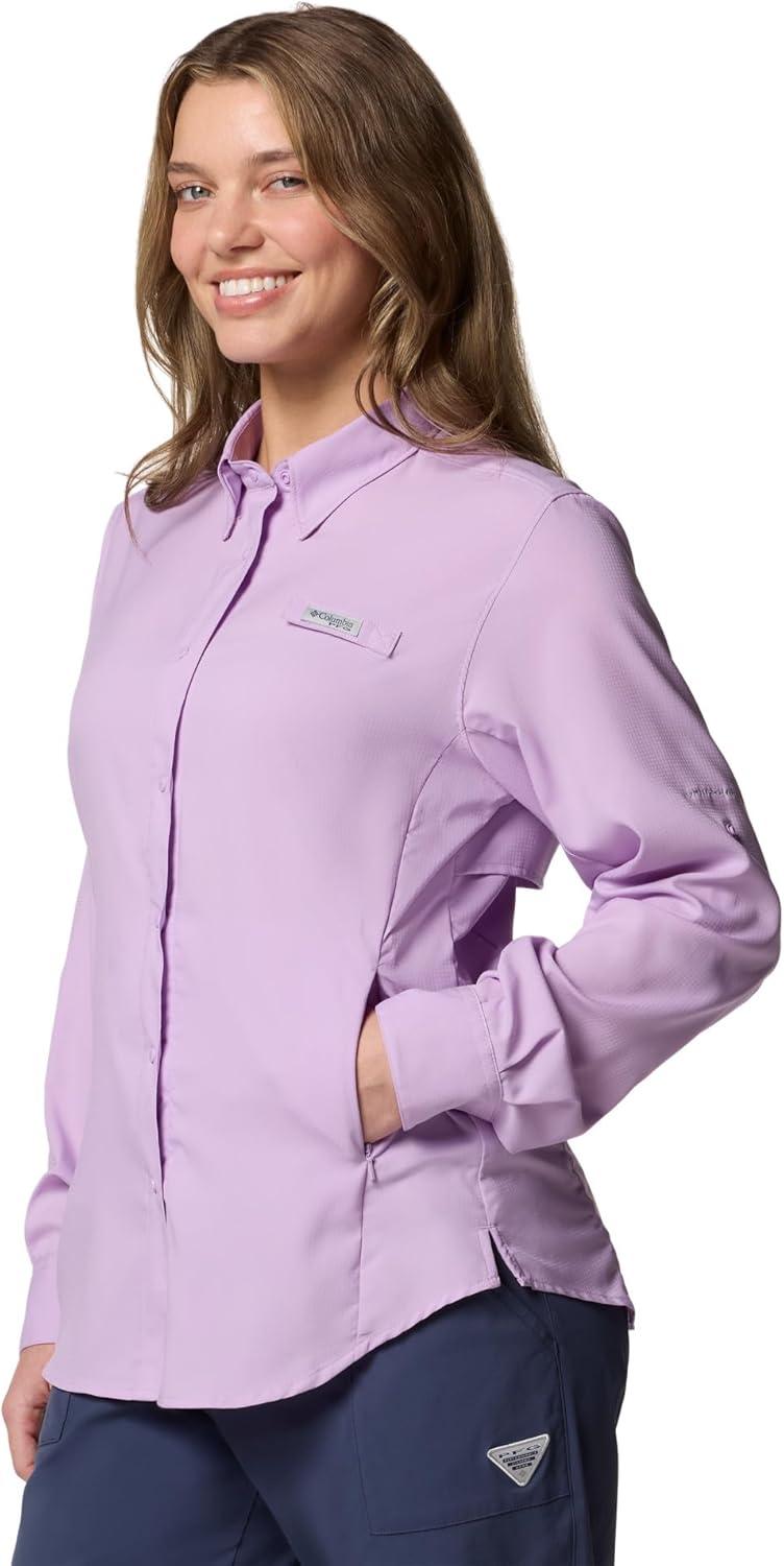 imageColumbia Sportswear Womens PlusSize Tamiami II Long Sleeve ShirtHydrangea
