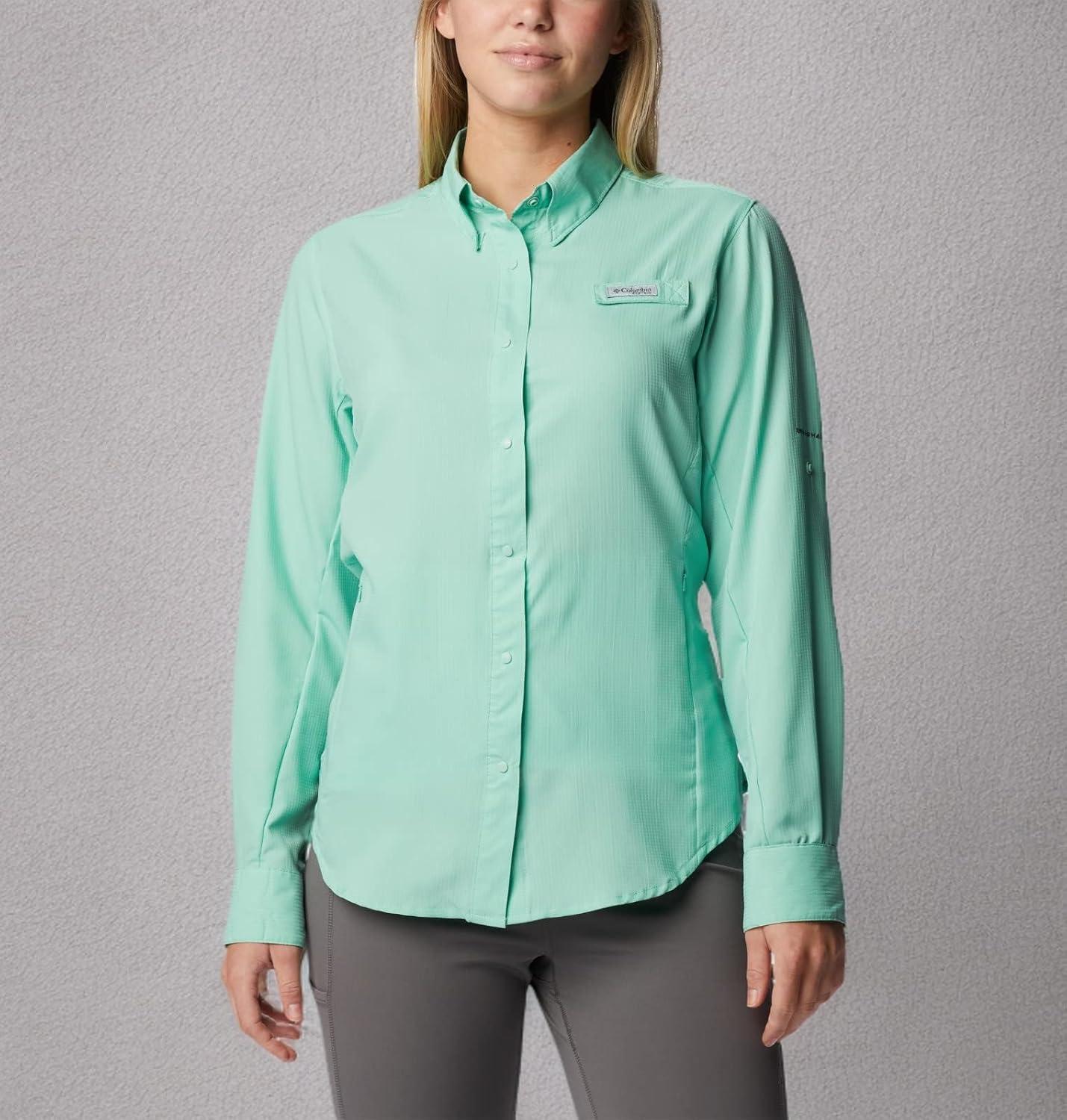 imageColumbia Sportswear Womens PlusSize Tamiami II Long Sleeve ShirtKelp