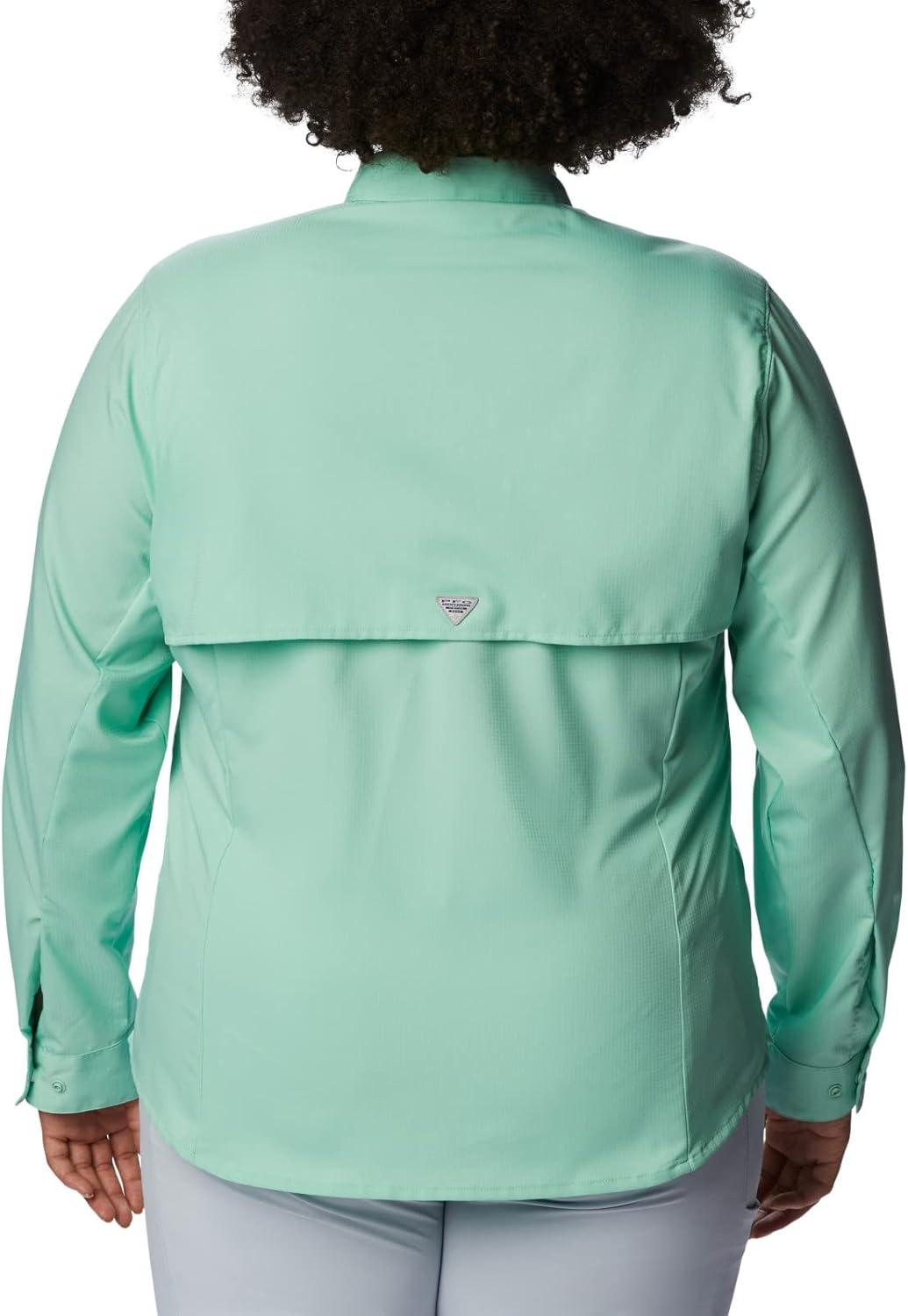 imageColumbia Sportswear Womens PlusSize Tamiami II Long Sleeve ShirtKelp