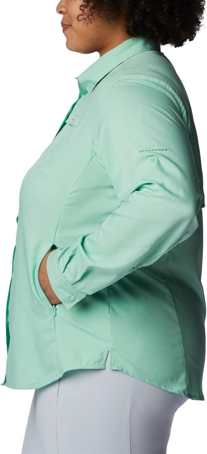 imageColumbia Sportswear Womens PlusSize Tamiami II Long Sleeve ShirtKelp