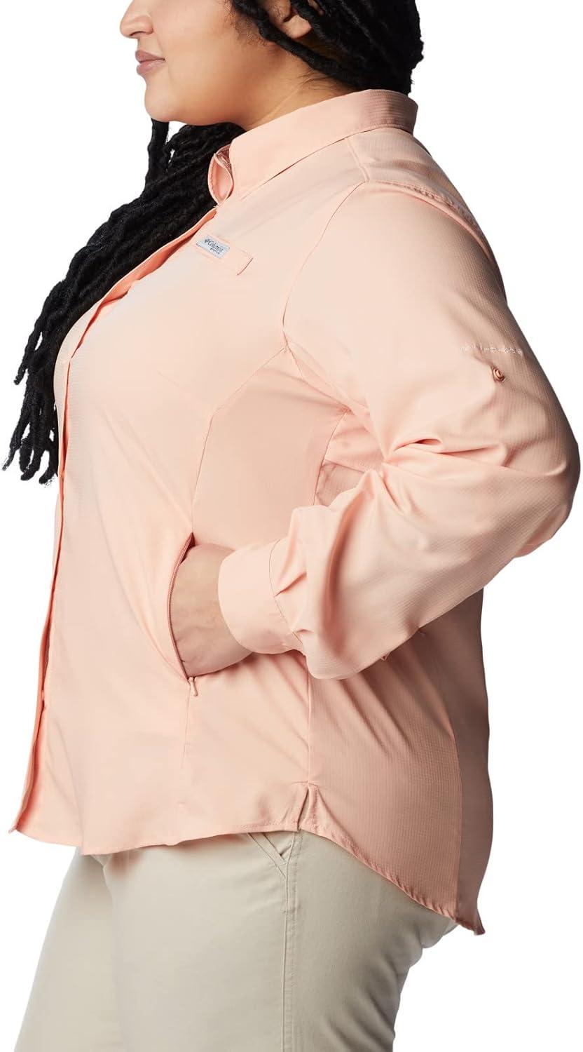 imageColumbia Sportswear Womens PlusSize Tamiami II Long Sleeve ShirtLight Coral