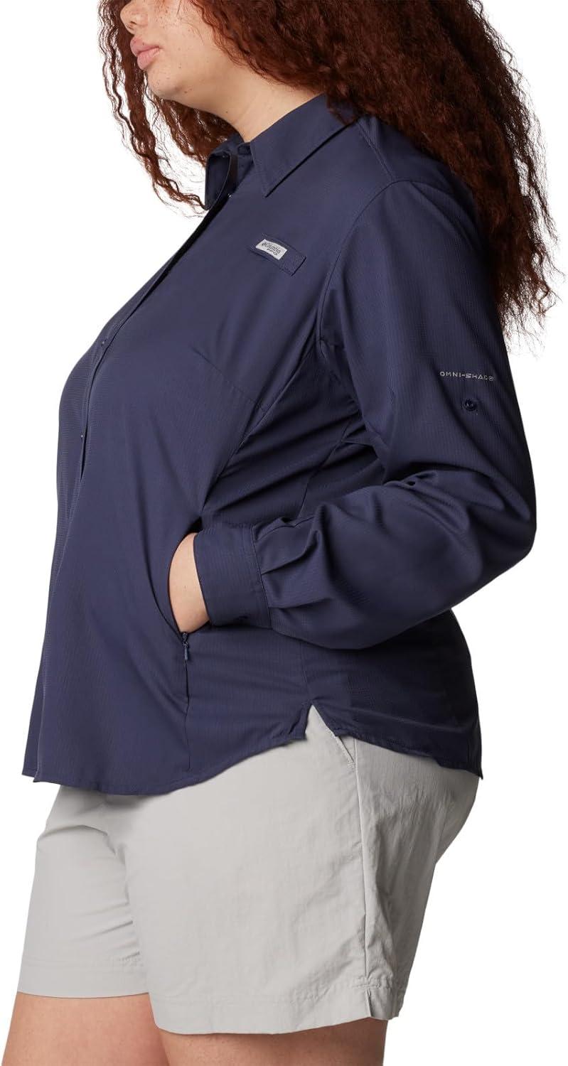 imageColumbia Sportswear Womens PlusSize Tamiami II Long Sleeve ShirtNocturnal