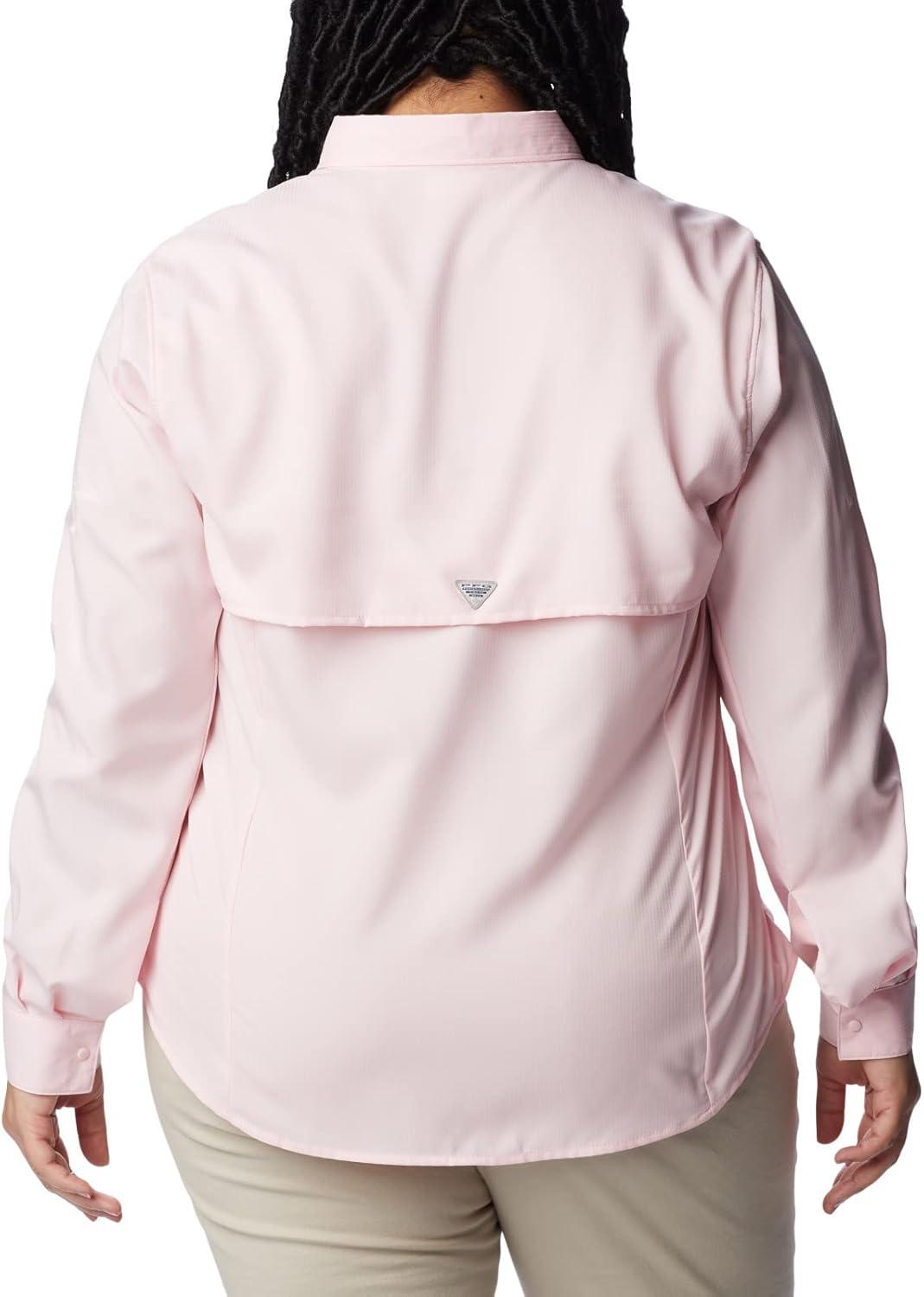 imageColumbia Sportswear Womens PlusSize Tamiami II Long Sleeve ShirtSatin Pink