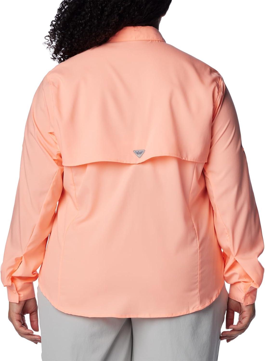imageColumbia Sportswear Womens PlusSize Tamiami II Long Sleeve ShirtTiki Pink