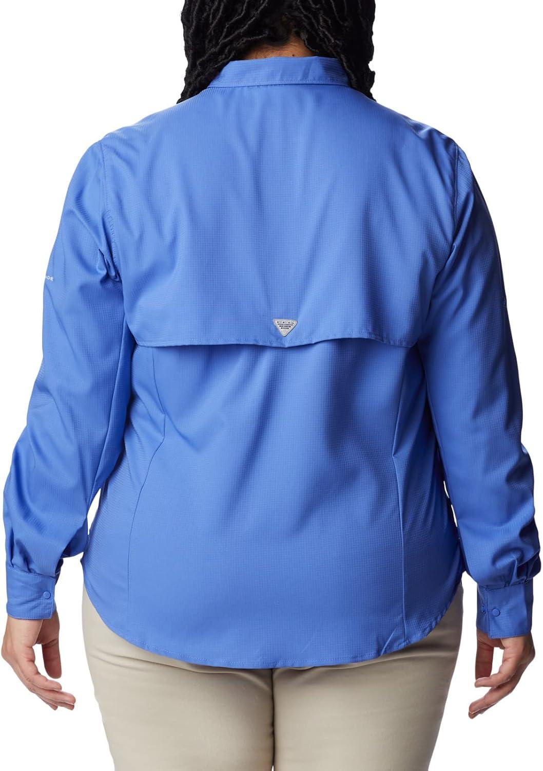 imageColumbia Sportswear Womens PlusSize Tamiami II Long Sleeve ShirtViolet Sea