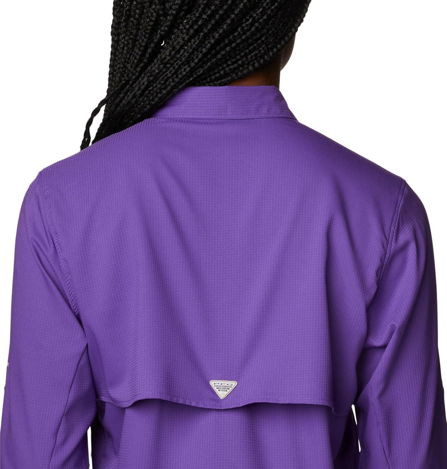 imageColumbia Sportswear Womens PlusSize Tamiami II Long Sleeve ShirtVivid Purple
