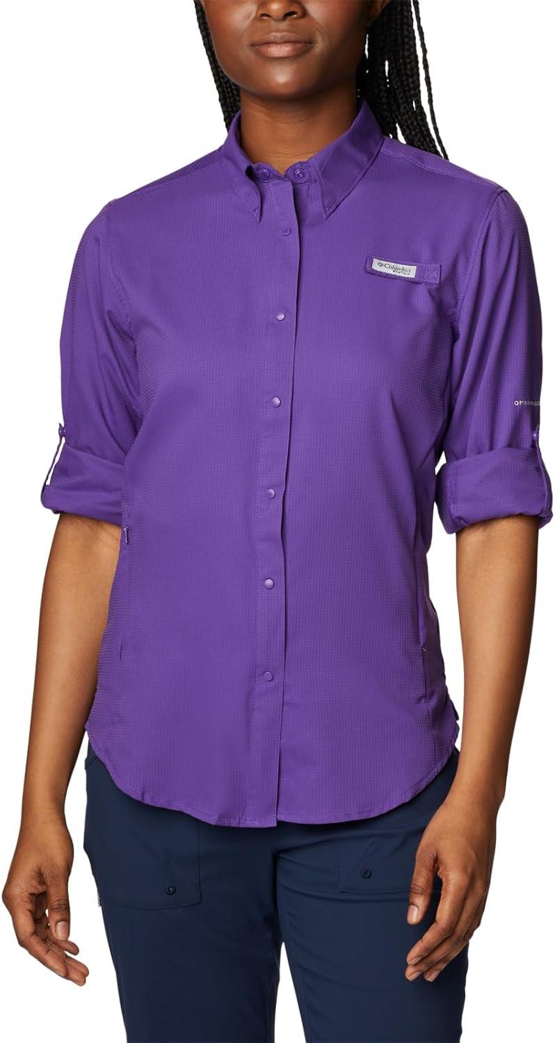 imageColumbia Sportswear Womens PlusSize Tamiami II Long Sleeve ShirtVivid Purple